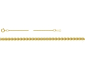 14k gold filled Box Chain 0.85mm thick 40cm-findings-Beadthemup