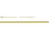 14k gold filled Box Chain 0.85mm thick 40cm-findings-Beadthemup