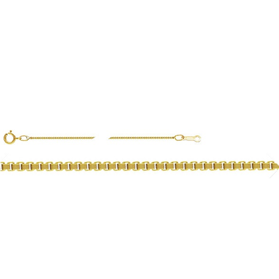 14k gold filled Box Chain 0.85mm thick 40cm