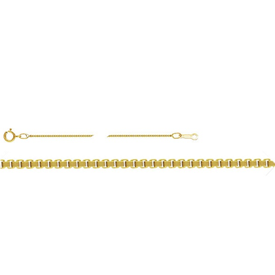 14k gold filled Box Chain 0.85mm thick 45cm