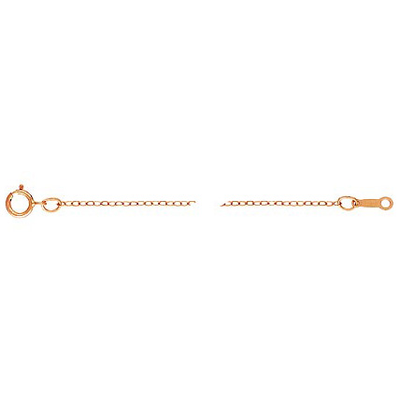 14k ROSE gold filled cable chain 1.3mm 40cm