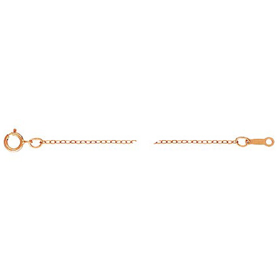 14k ROSE gold filled cable chain 1.3mm 45cm