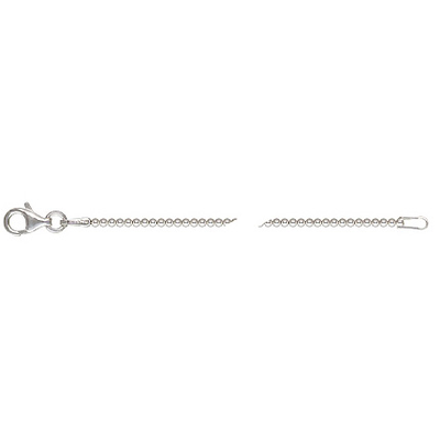 Sterling Silver Chain bead 1.5mm chain 40cm