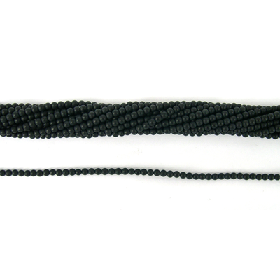 Onyx 4mm Polished Round beads per strand 100