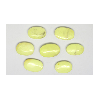 Lemon Chrysoprase app 20x30mm EACH BEAD