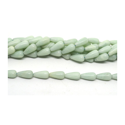 Amazonite China Pol.Teardrop 10x20mm PAIR