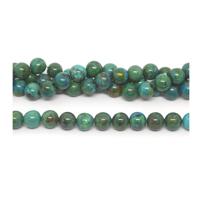 Chrysocolla A+ pol.Round 12mm Str 33 beads