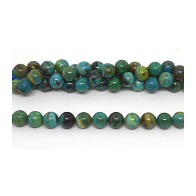 Chrysocolla A+ pol.Round 14mm Str 30 beads