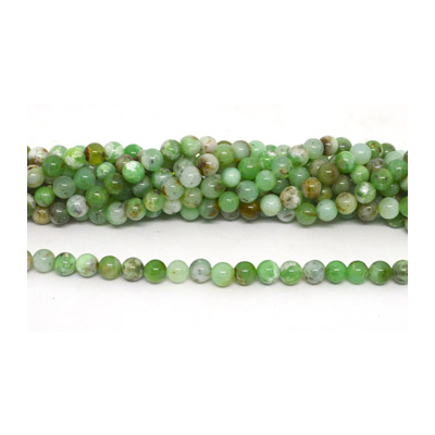 Chrysophase pol.Round 8mm str 47 beads