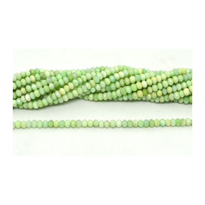 Chrysophase Fac.Rondel 6x4mm str 99 beads