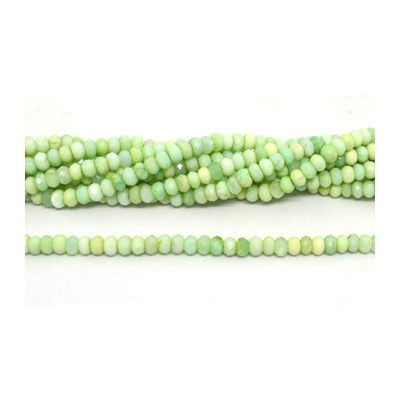 Chrysophase Fac.Rondel 7.5x5mm str 82 beads