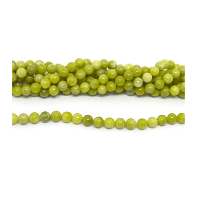 Green Garnet Pol.Round 10mm str 39 beads