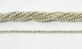 Hematite Silver plate Round 3mm 140 beads-beads incl pearls-Beadthemup