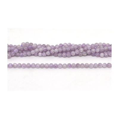 Kunzite AA pol.Round 4mm str 89 beads