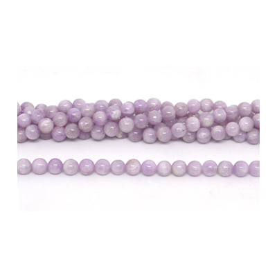 Kunzite AA pol.Round 6mm str 59 beads