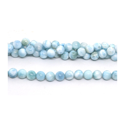 Larimar AA Pol.Round 11mm Str 36 beads