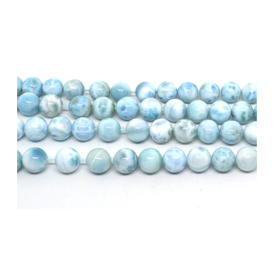 Larimar AA Pol.Round 14mm Str 29 beads