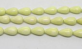 Lemon Chrysophase pol.Teardrop 12x20mm PAIR-beads incl pearls-Beadthemup