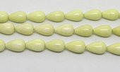 Lemon Chrysophase pol.Teardrop 12x20mm PAIR-beads incl pearls-Beadthemup