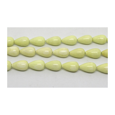 Lemon Chrysophase pol.Teardrop 12x20mm PAIR