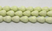 Lemon Chrysophase pol.Teardrop 15x20mm PAIR-beads incl pearls-Beadthemup