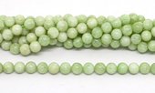 Green Moonstone Pol.Round 8mm str 49 beads-beads incl pearls-Beadthemup