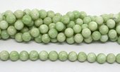 Green Moonstone Pol.Round 12mm str 33 beads-beads incl pearls-Beadthemup