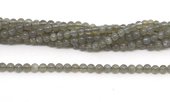 Grey Moonstone Pol.Round 4mm str 97 beads-beads incl pearls-Beadthemup