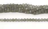 Grey Moonstone Pol.Round 6mm str 66 beads-beads incl pearls-Beadthemup