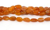 Orange Chalcedony pol.Nugget 12x18mm str 23 beads-beads incl pearls-Beadthemup