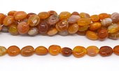 Orange Chalcedony pol.Nugget 15x20mm str 23 beads-beads incl pearls-Beadthemup