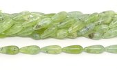 Prehnite Pol.Teardrop 10x25mm PAIR-beads incl pearls-Beadthemup