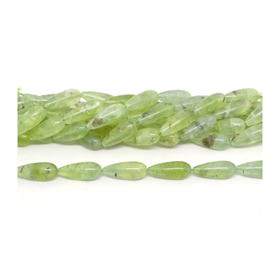 Prehnite Pol.Teardrop 10x25mm PAIR