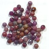 Ruby Fac. Diamond Round 6mm EACH BEAD-beads incl pearls-Beadthemup