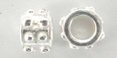 Sterling Silver Bead Rondel 5x7mm 4mm hole-findings-Beadthemup