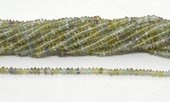 Rainbow Flourite pol.Saucer 4x2mm str 180 beads-beads incl pearls-Beadthemup