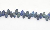 Kyanite pol.Flat oval top drill EACH BEAD-beads incl pearls-Beadthemup