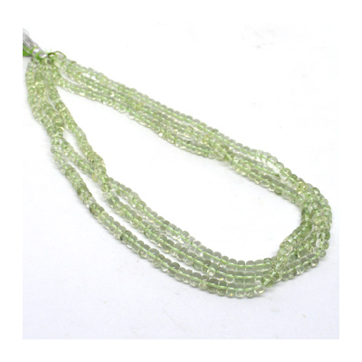 Green Amethyst Pol.Rondel 5x3-6x4mm str 118 beads