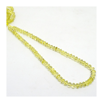 Lemon Quartz Pol.rondel 8x5mm str 70 beads