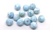 Larimar AA pol.Round 13mm EACH BEAD-beads incl pearls-Beadthemup