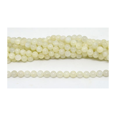 Moonstone Polished round 6mm strand 60 beads