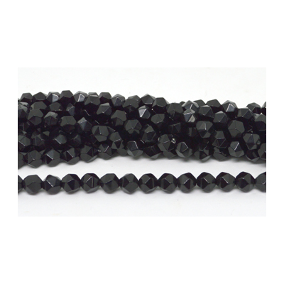 Onyx fac.diamond cut 10mm str 44 beads