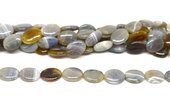 Agate Dyed  Purple 15x20mm Polished Flat oval beads per strand 20-beads incl pearls-Beadthemup