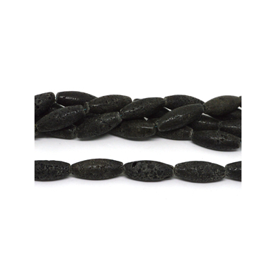 Lava Olive 40x16mm str 10 beads