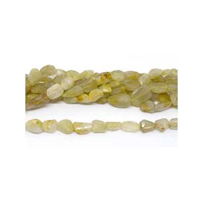 Rultile Quartz Gold fac.nugget approx. 18x16mm str 22 beads