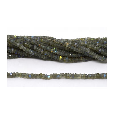 Labradorite app 4mm Fac.Rondel app 140 beads
