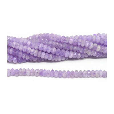 Amethyst Lavender Fac.Rondel 8x4mm str 94 beads