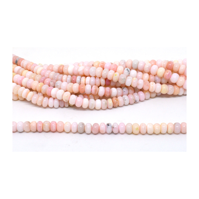 Pink Opal pol.Rondel 8x5mm str 78 beads