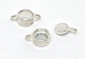 Base Metal Magnetic Clasp 8mm round 5 pack-findings-Beadthemup