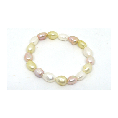 F.W.Pearl dyed Baroque Bracelet